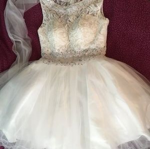 White prom dress